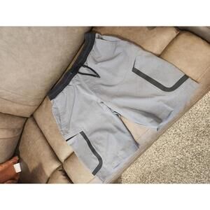 Under Armour Men's Gray Casual Shorts with Elastic Waistband